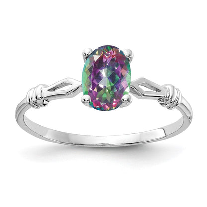 14K Weißgoldring