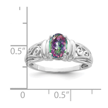 14K Weißgold Ring