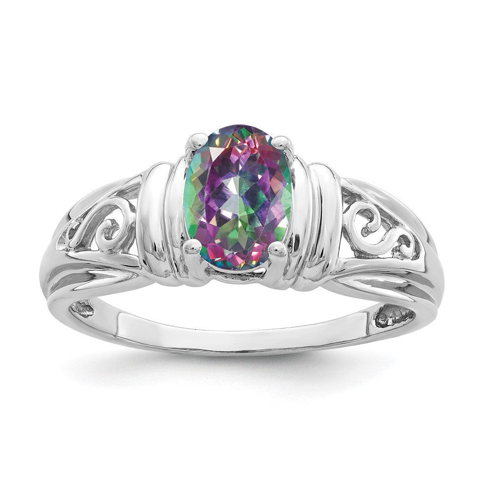 14K Weißgold Ring