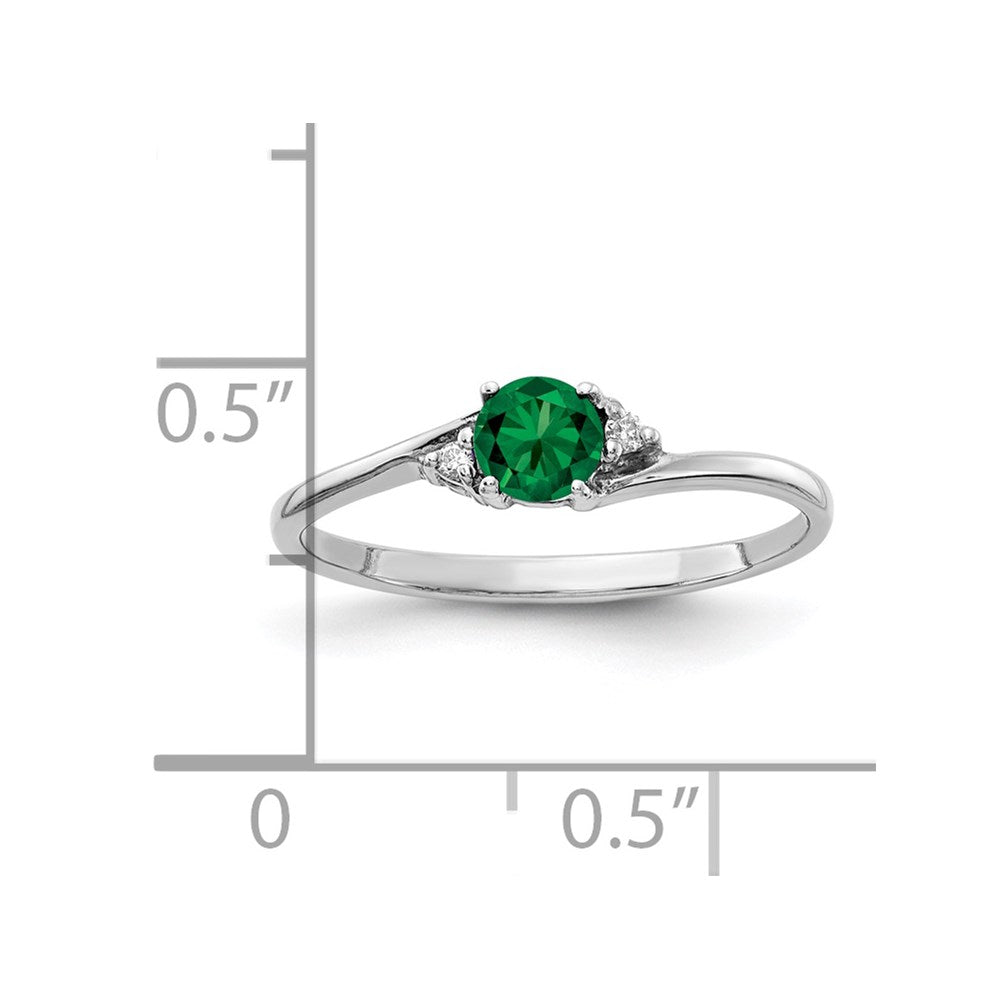 14K Weißgold 4mm Fassung St. Helens Vs Diamant Ring