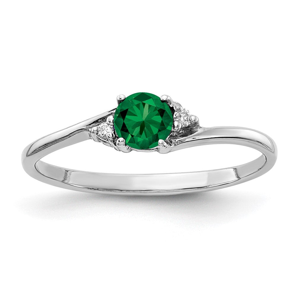 14K Weißgold 4mm Fassung St. Helens Vs Diamant Ring