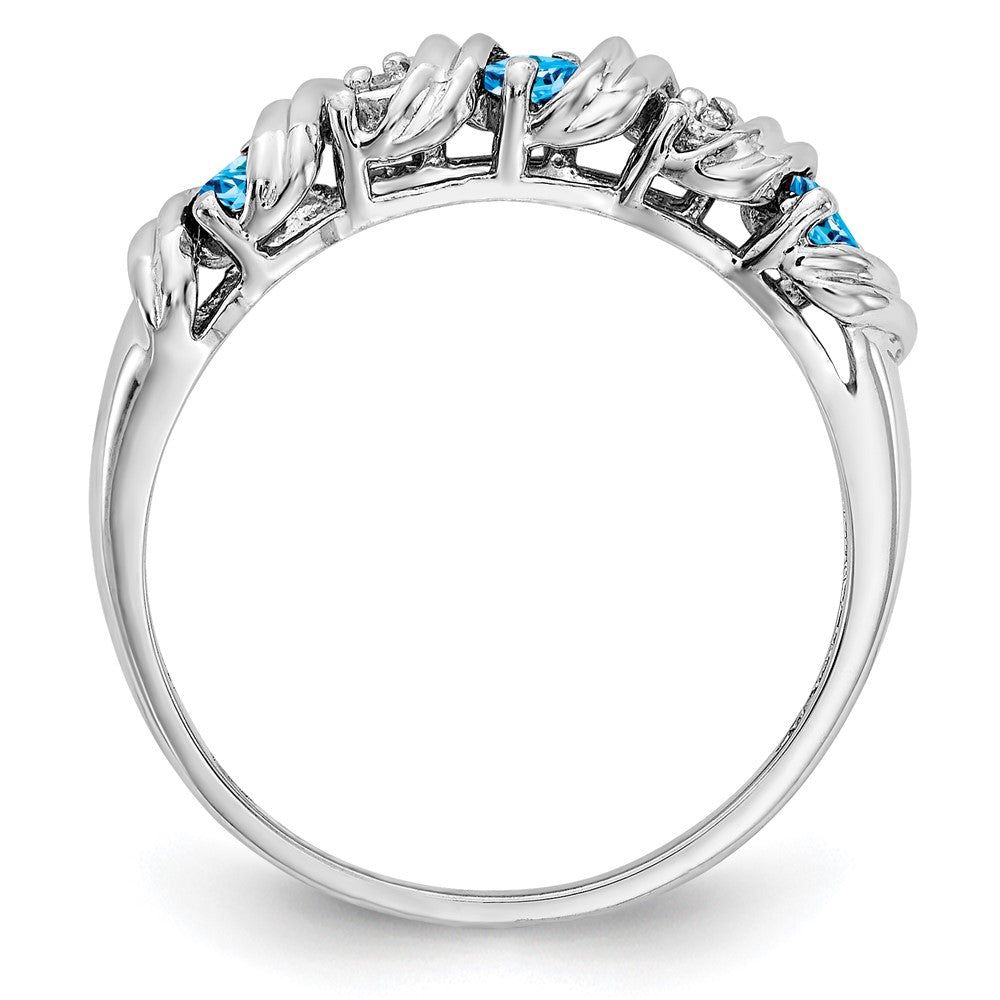14K Weißgold Aa Echt Diamant Ring