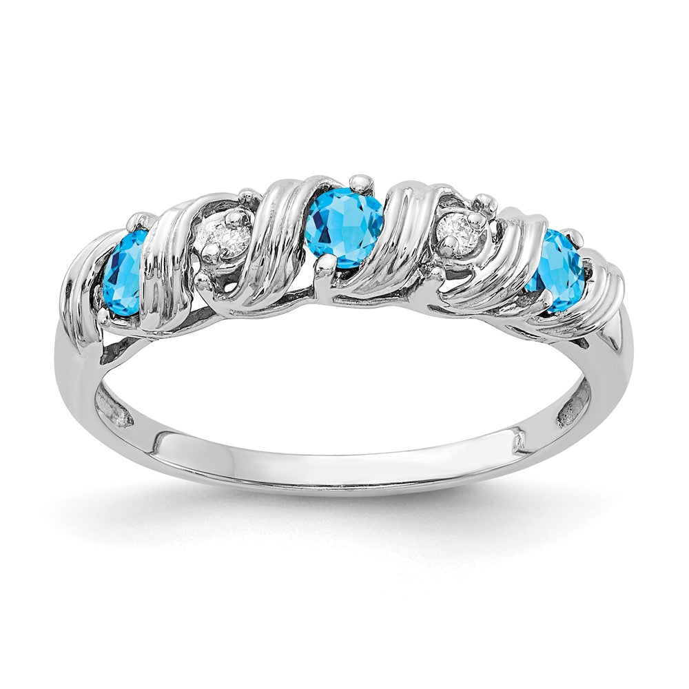 14K Weißgold Aa Echt Diamant Ring