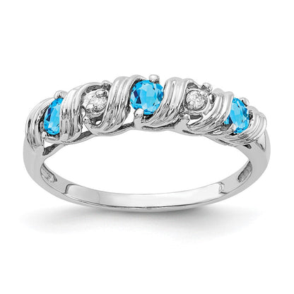 14K Weißgold Aa Echt Diamant Ring