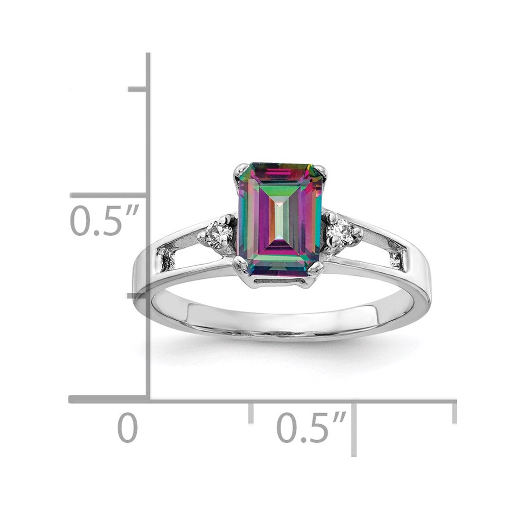 14K Weißgold Aa Echt Diamant Ring