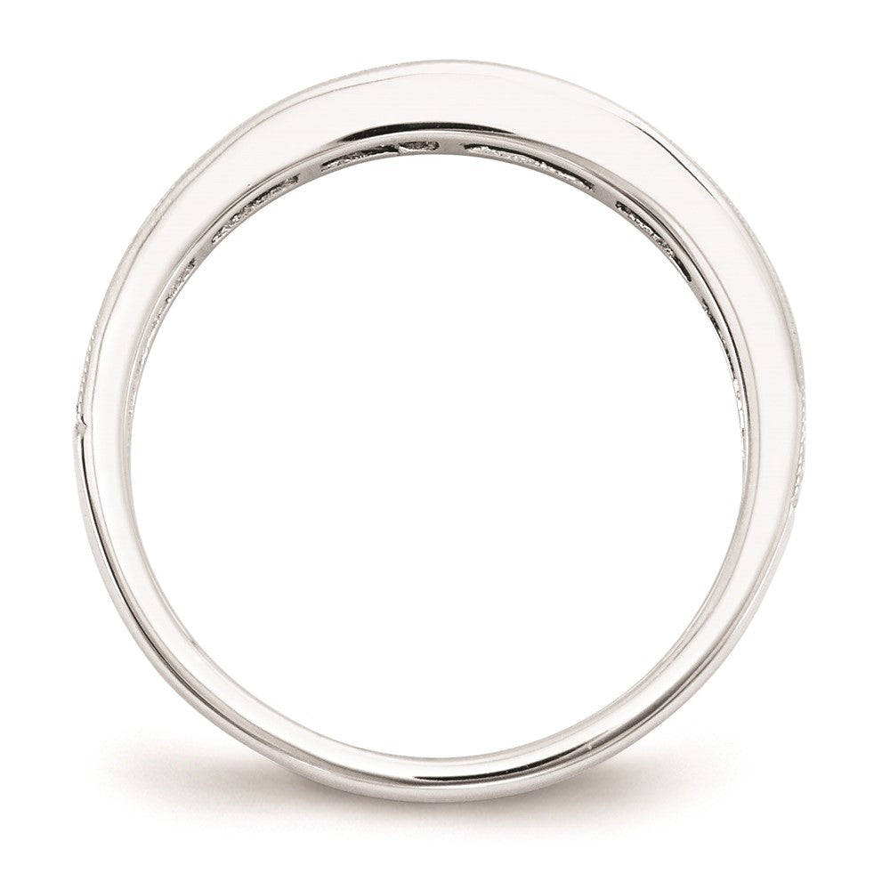 14K Weißgold Smaragd Ring
