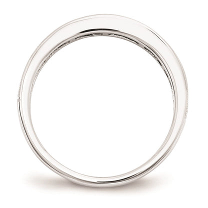 14K Weißgold Smaragd Ring