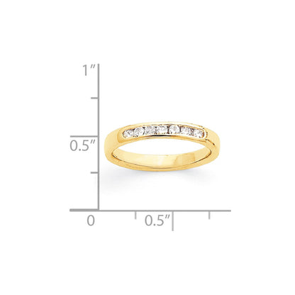 14K Gelbgold Ring mit AA-Diamant
