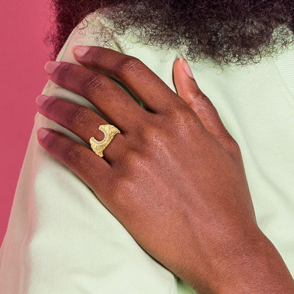 14K Gelbgold AA Diamant-Ring