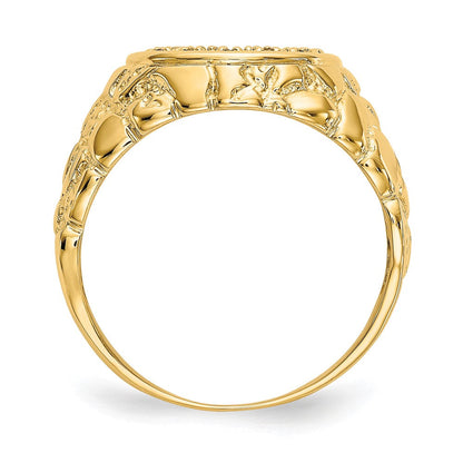 14K Gelbgold Diamant-Ring