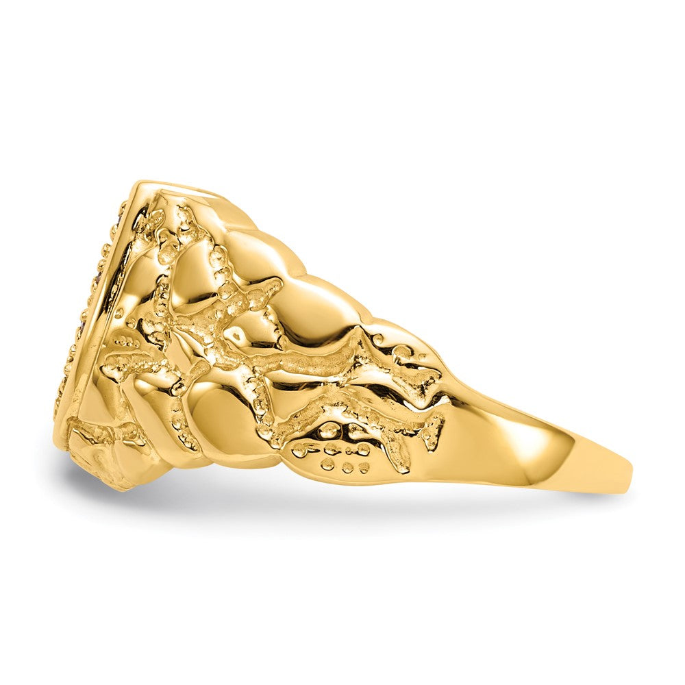 14K Gelbgold Diamant-Ring