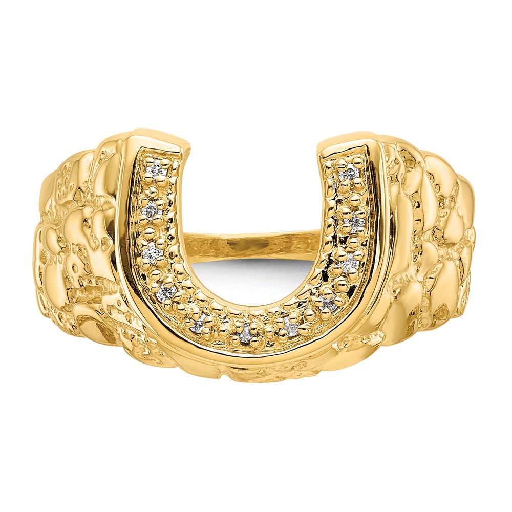 14K Gelbgold Diamant-Ring