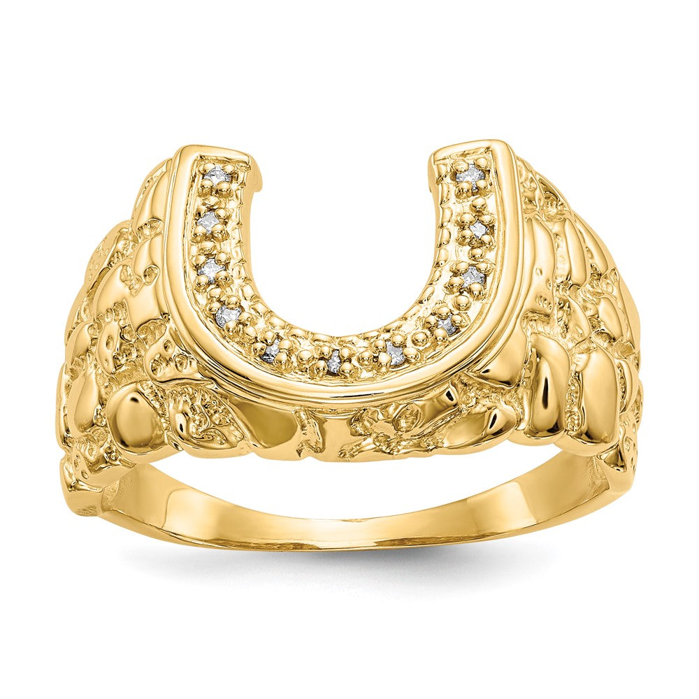 14K Gelbgold Diamant-Ring