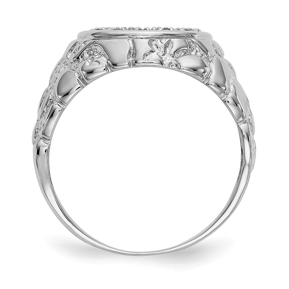 14K Weißgold Ring mit VS Diamanten