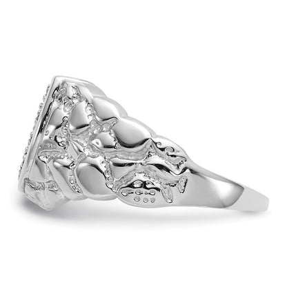 14K Weißgold Ring mit VS Diamanten