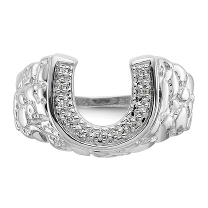 14K Weißgold Ring mit VS Diamanten
