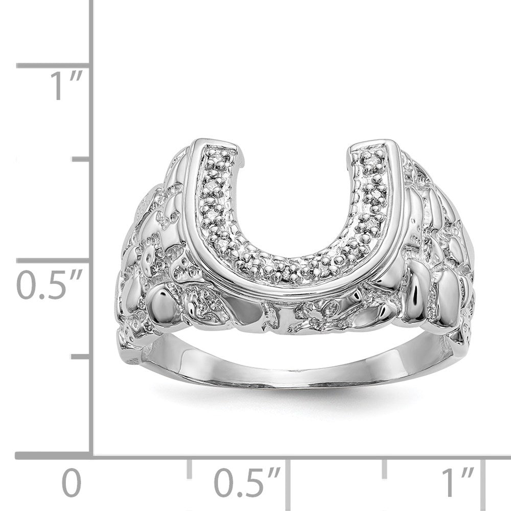 14K Weißgold Diamant-Ring