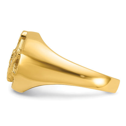 14K Gelbgold Diamantring