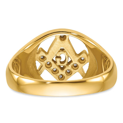 14K Gelbgold Diamantring