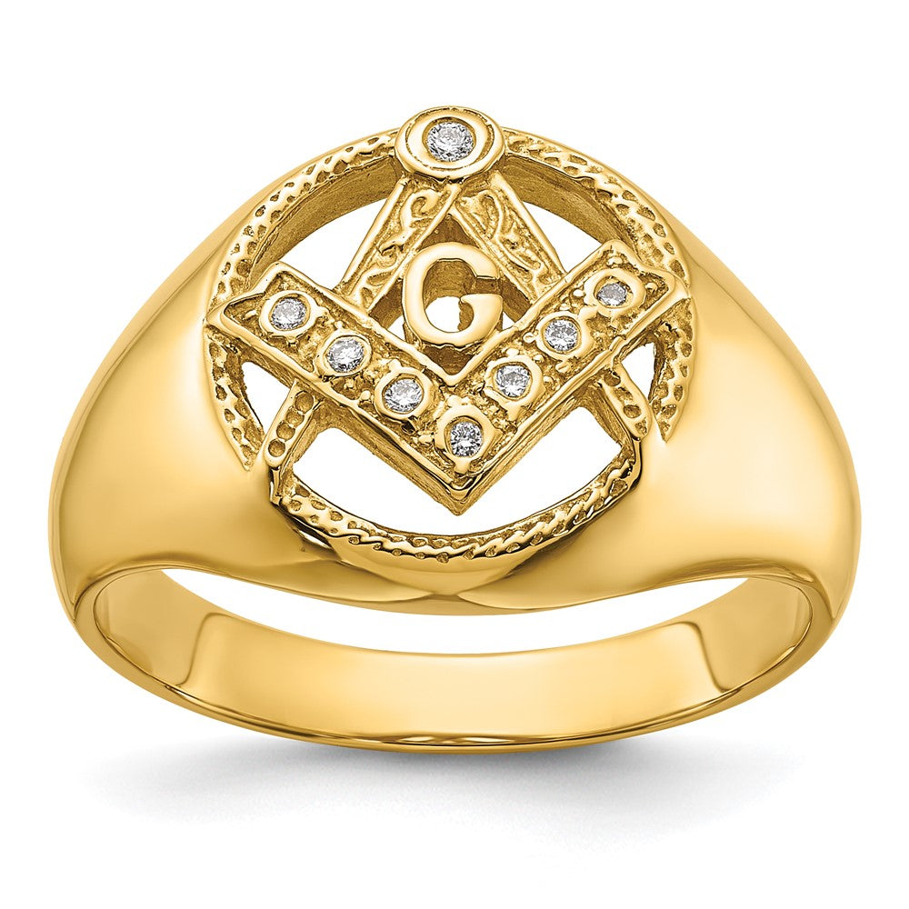 14K Gelbgold Diamant Ring