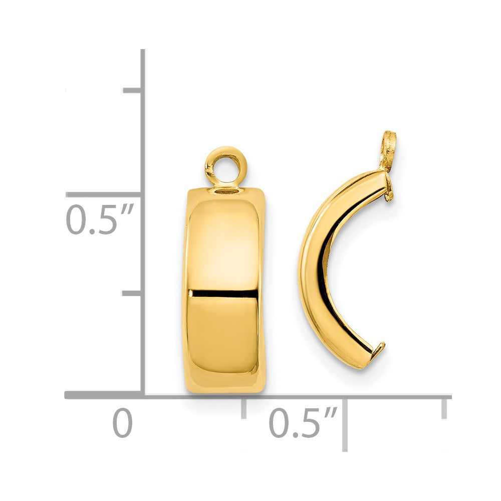 14K Gelbgold Poliert Ohrring Jacken