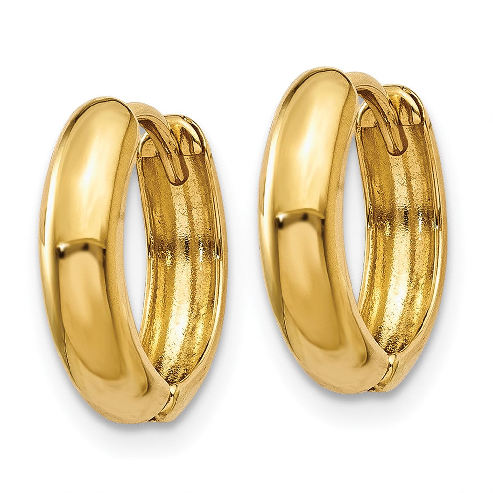 14K Gelbgold Poliert Klappbar Creolen
