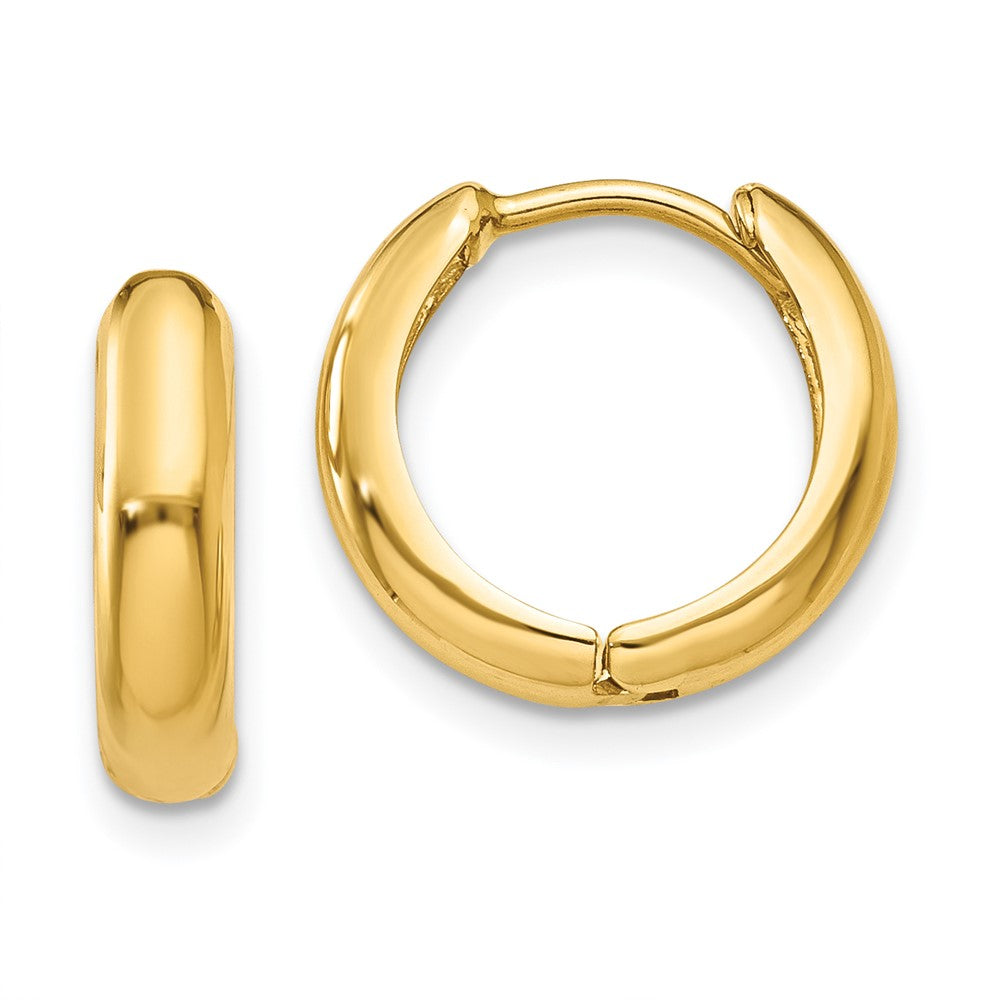 14K Gelbgold Poliert Klappbar Creolen