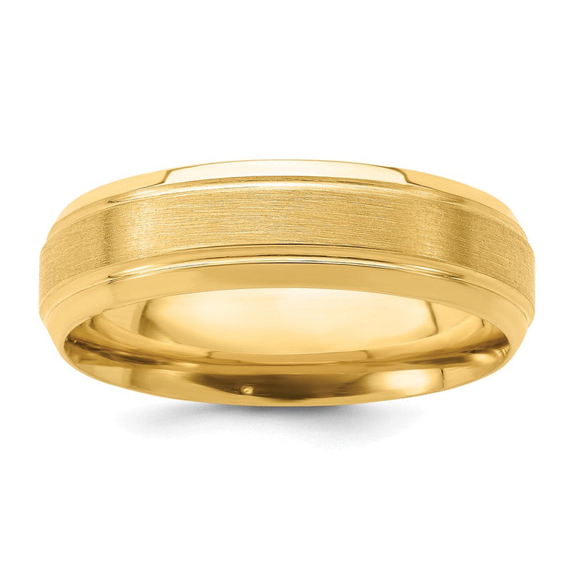 18K Roségold Standard Komfort-Passform Brush Satiniert Fantasie Ehering Ring