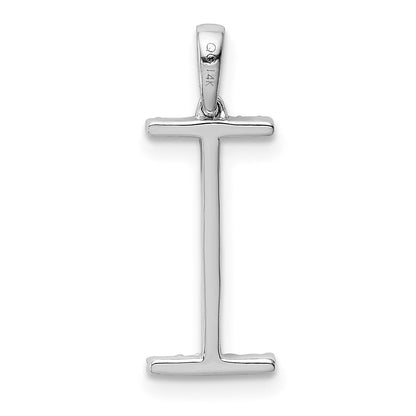 14K Weißgold Diamant-Anhänger Initiale I