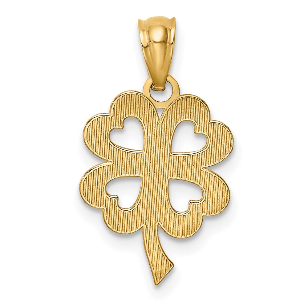 14K Gelbgold 14K Vier Blatt Klee Anhänger