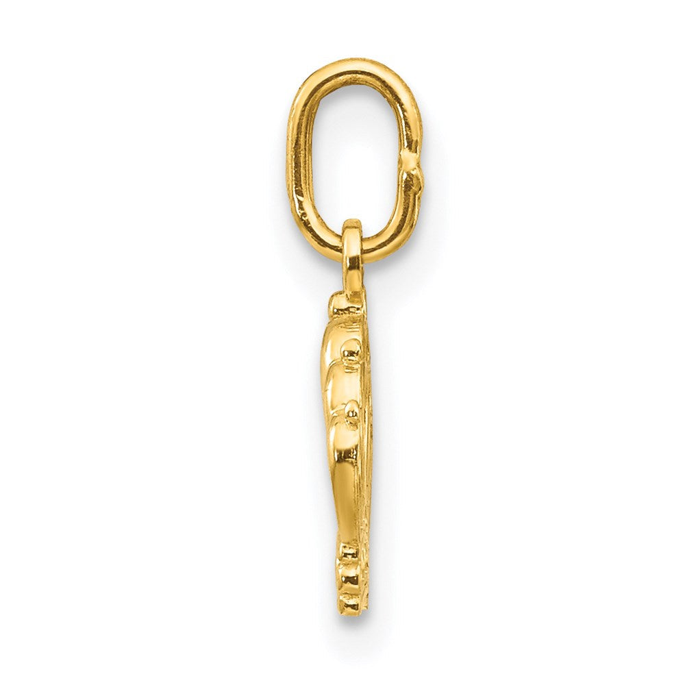 14K Gelbgold 14K Krone Charm