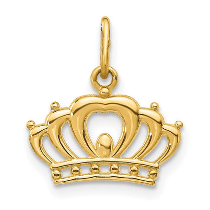 14K Gelbgold 14K Krone Charm