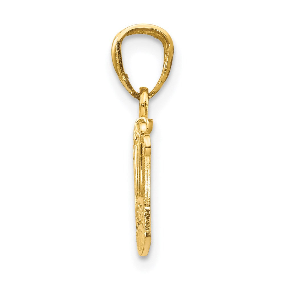 14K Gelbgold 14K Krone Anhänger