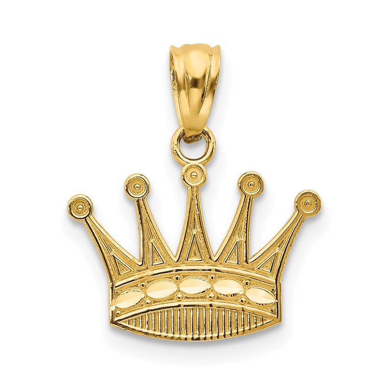 14K Gelbgold 14K Krone Anhänger
