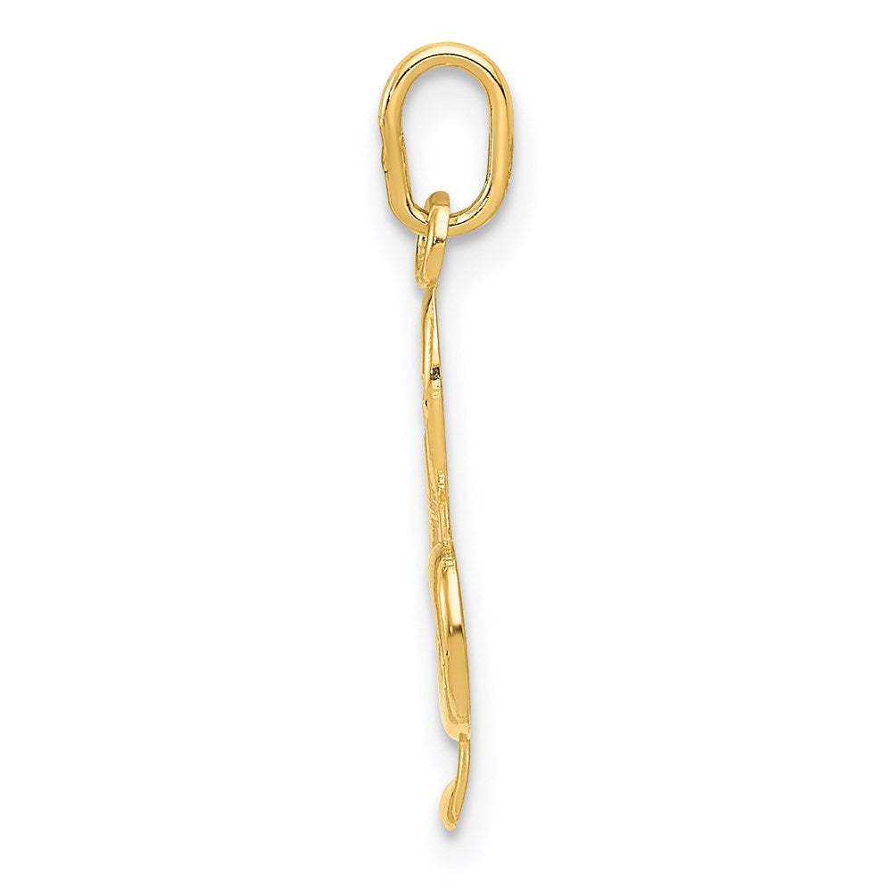 14K Gelbgold 14K Noten Schlüssel Anhänger
