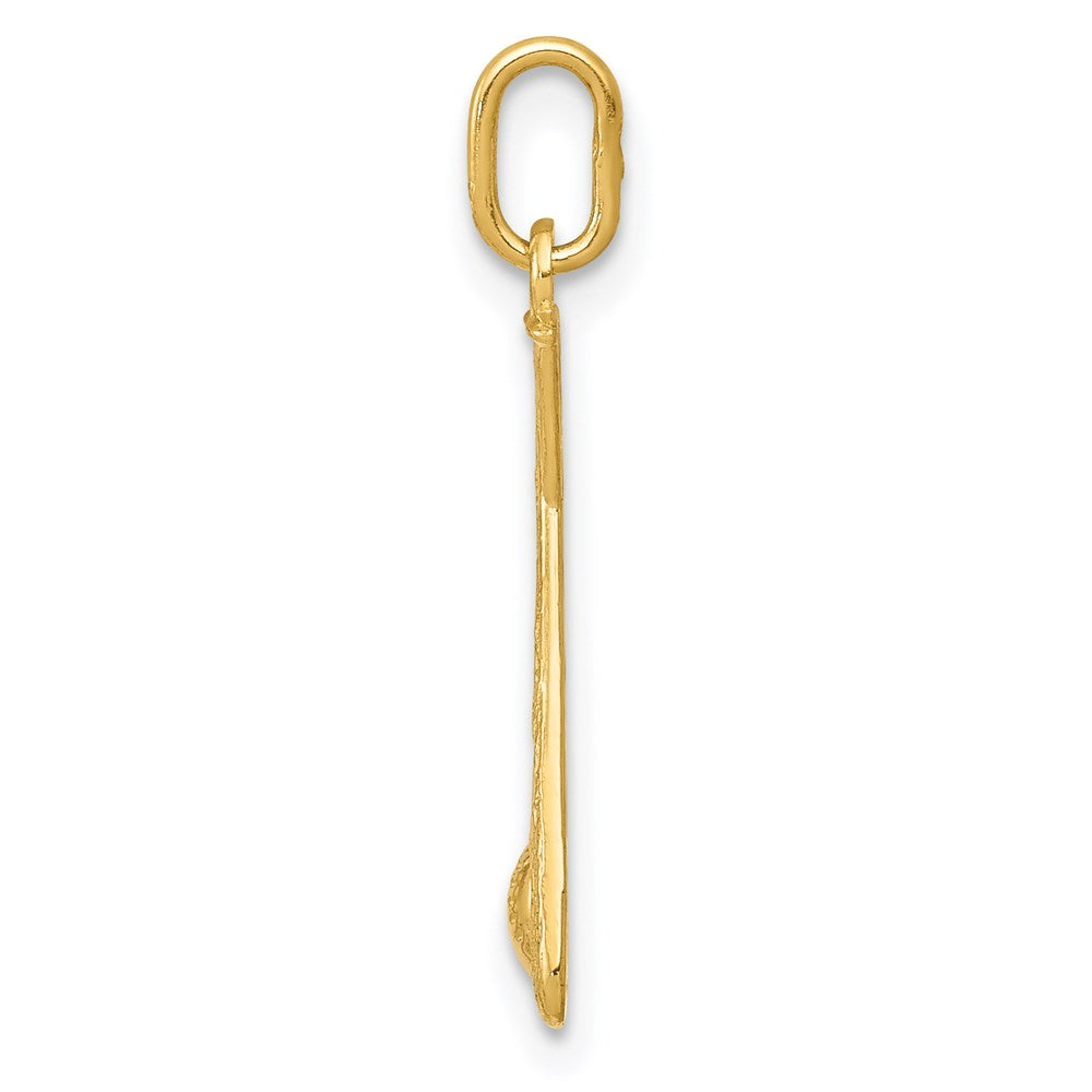 14K Gelbgold 14K Baseball Bats und Kugel Anhänger