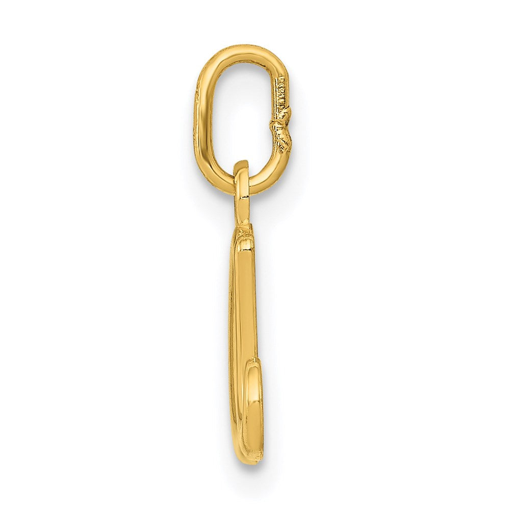 14K Gelbgold 14K Gelbgold Buchstabe A Initiale Charm