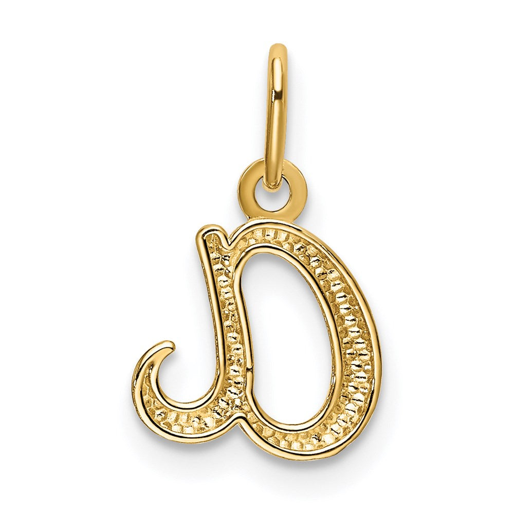 14K Gelbgold 14K Gelbgold Buchstabe A Initiale Charm