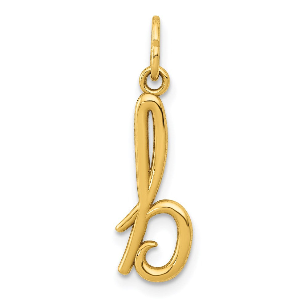 14K Gelbgold 14K Gelbgold Buchstabe B Initiale Charm