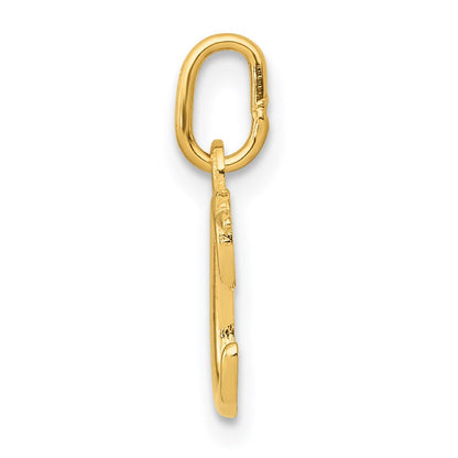 14K Gelbgold 14K Gelbgold Buchstabe C Initiale Charm