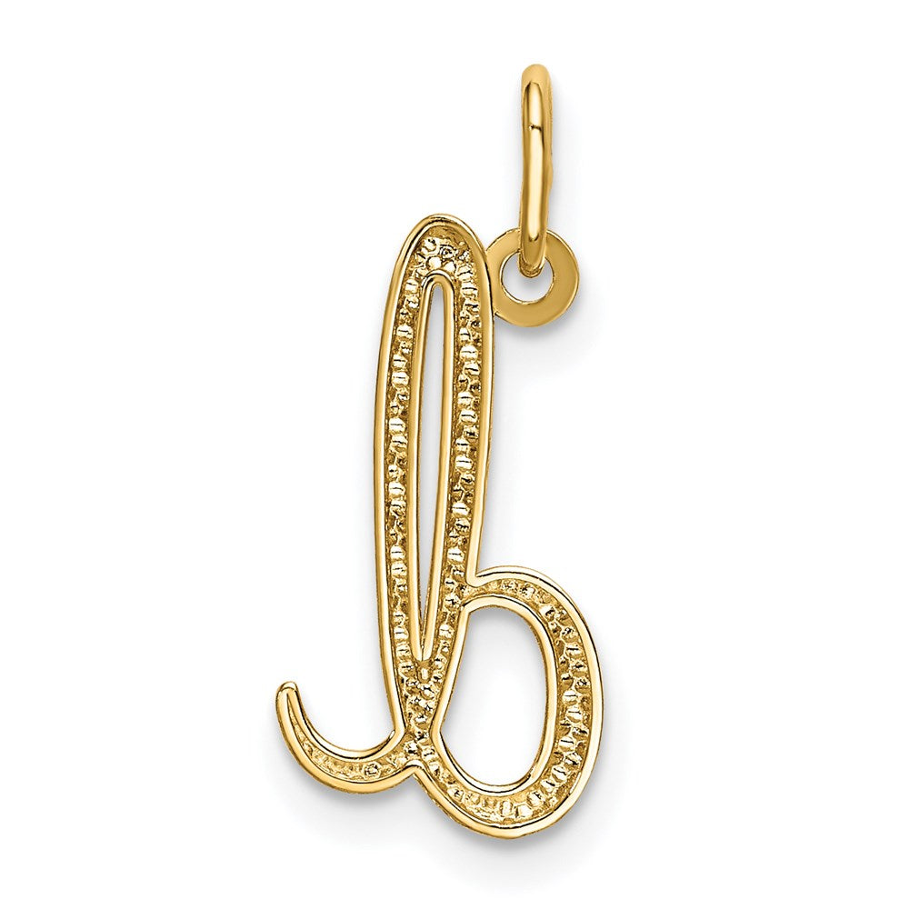 14K Gelbgold 14K Gelbgold Buchstabe D Initiale Charm