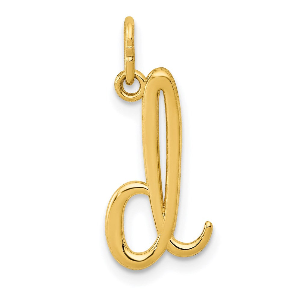 14K Gelbgold 14K Gelbgold Buchstabe D Initiale Charm