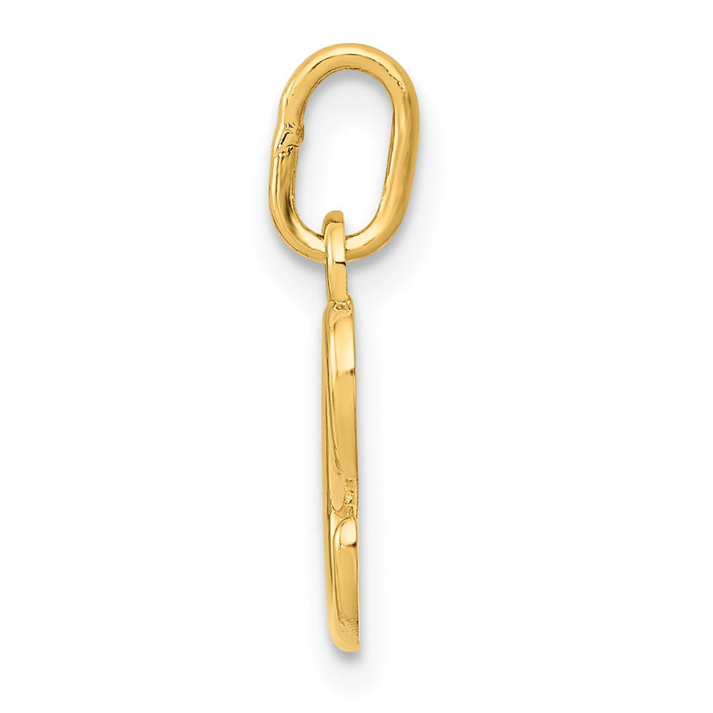 14K Gelbgold 14K Gelbgold Buchstabe E Initiale Charm