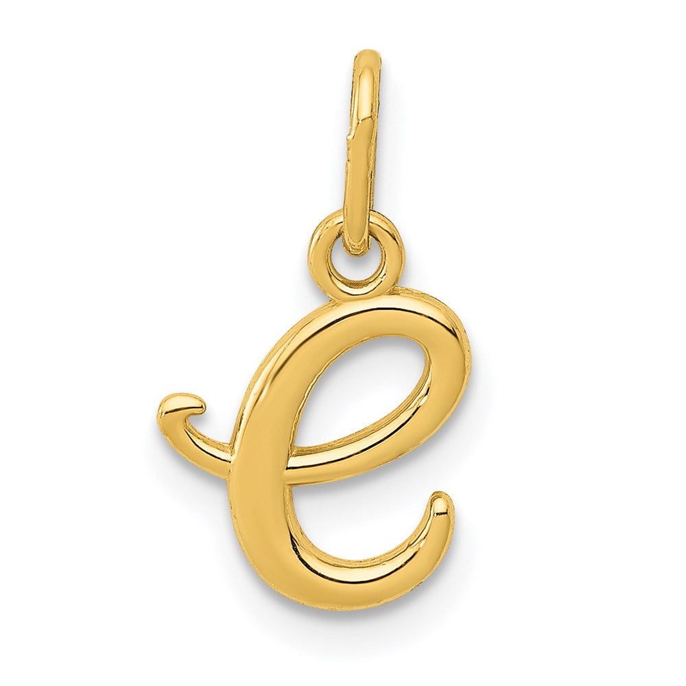 14K Gelbgold 14K Gelbgold Buchstabe E Initiale Charm