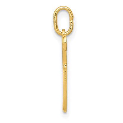 14K Gelbgold 14K Gelbgold Buchstabe F Initiale Charm