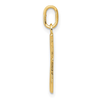 14K Gelbgold Buchstabe G Initiale Charm