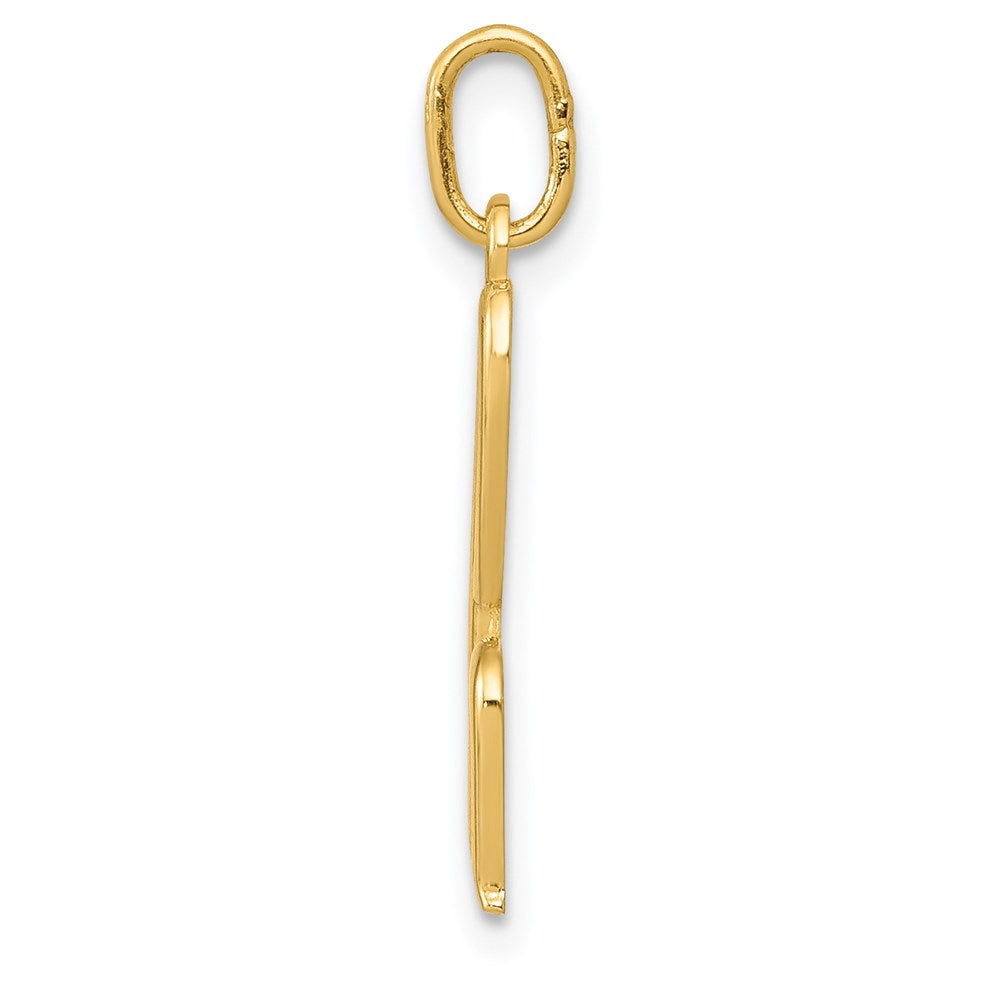 14K Gelbgold 14K Gelbgold Buchstabe H Initiale Charm