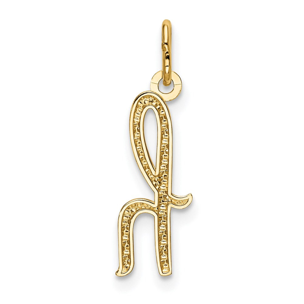 14K Gelbgold 14K Gelbgold Buchstabe H Initiale Charm
