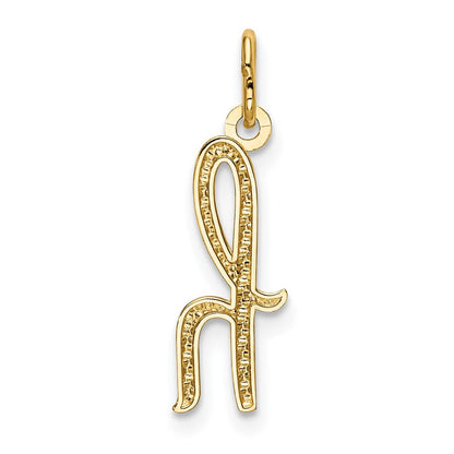 14K Gelbgold 14K Gelbgold Buchstabe H Initiale Charm