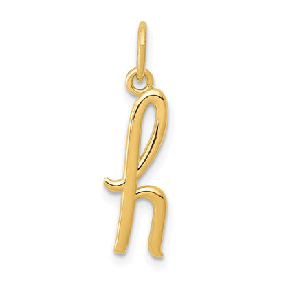 14K Gelbgold 14K Gelbgold Buchstabe H Initiale Charm